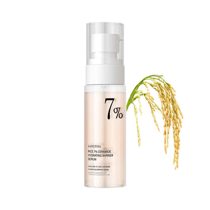 Rice Toner & Cleanser Set – 70% Rice Extract Serum with Niacinamide, Deep Cleansing Foam & Moisturizer for Dry Skin