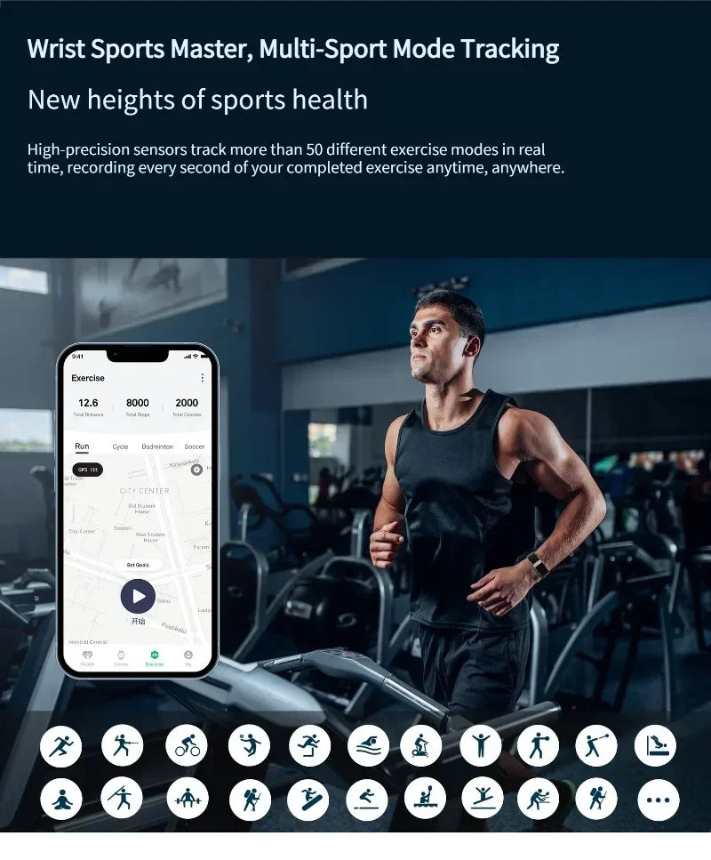 2208A Smart Bracelet – Heart Rate & Blood Pressure Fitness Tracker