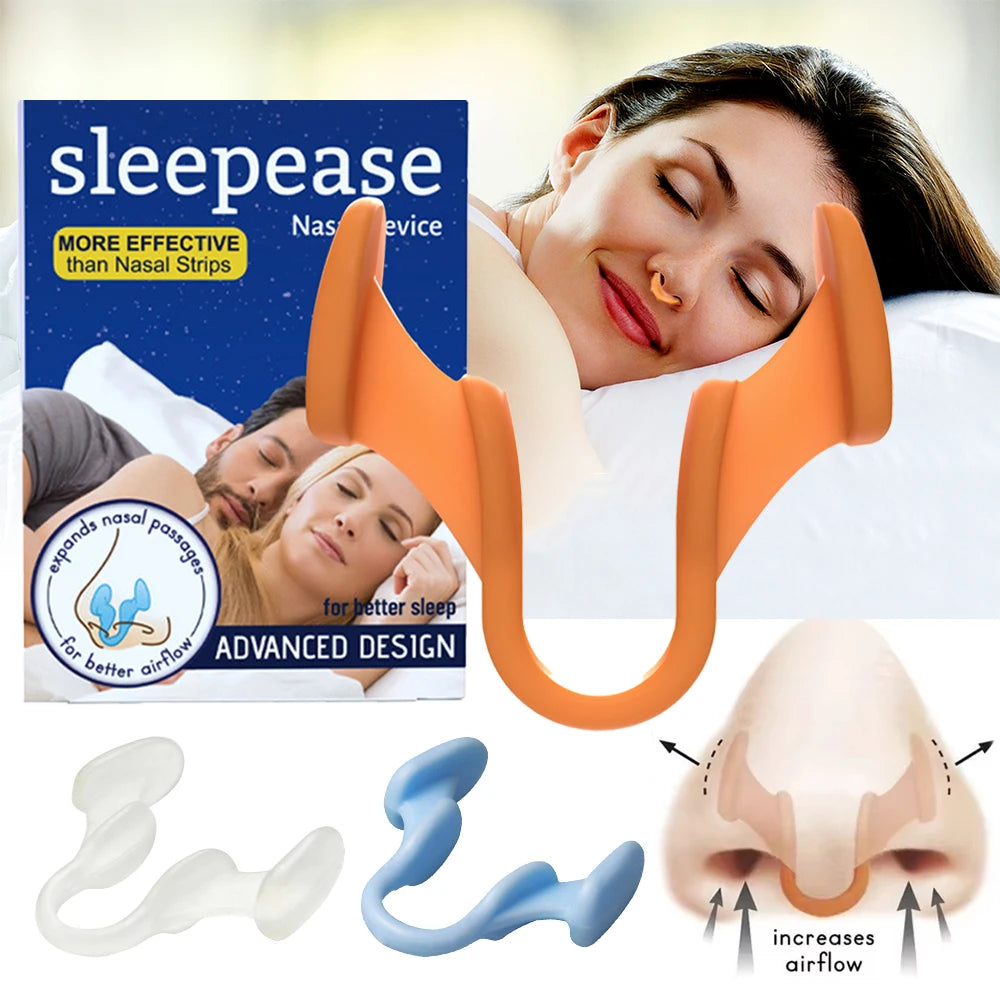 Silicone Anti-Snoring Nose Clip – Nasal Dilator for Better Breathing and Sleep