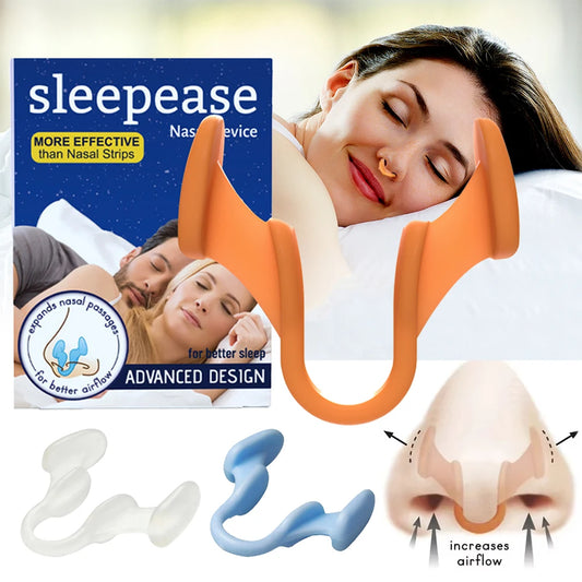 Silicone Anti-Snoring Nose Clip – Nasal Dilator for Better Breathing and Sleep