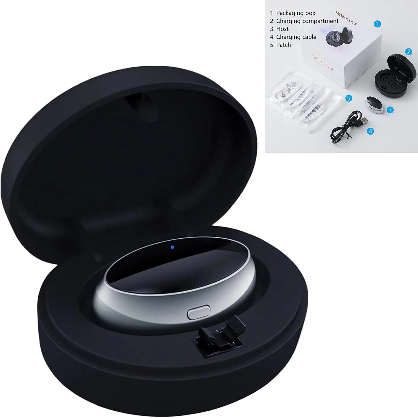 Electric Anti-Snoring Device – Portable Adjustable Sleep Aid