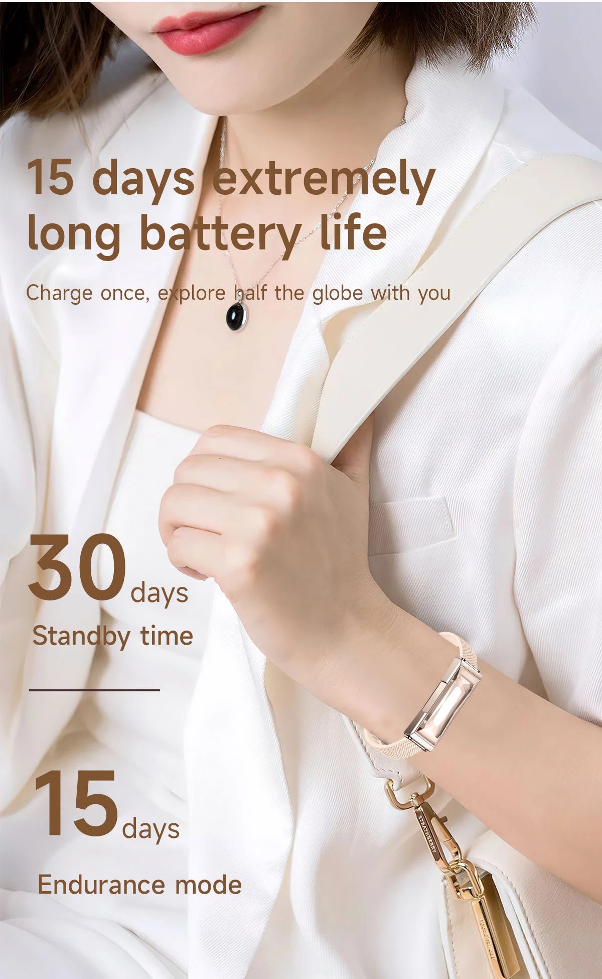 LIGE Smart Fitness Tracker – Heart Rate & SpO₂ Smart Bracelet