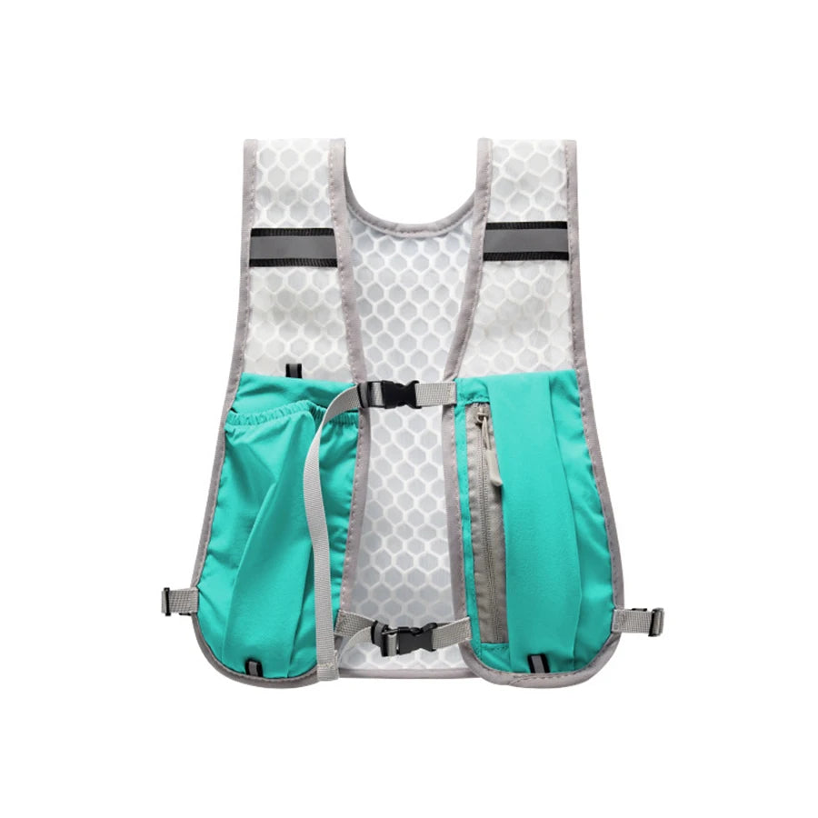 Lightweight Running Vest with Hydration & Phone Storage – Reflective Sports Chest Pack for Biking and Jogging
