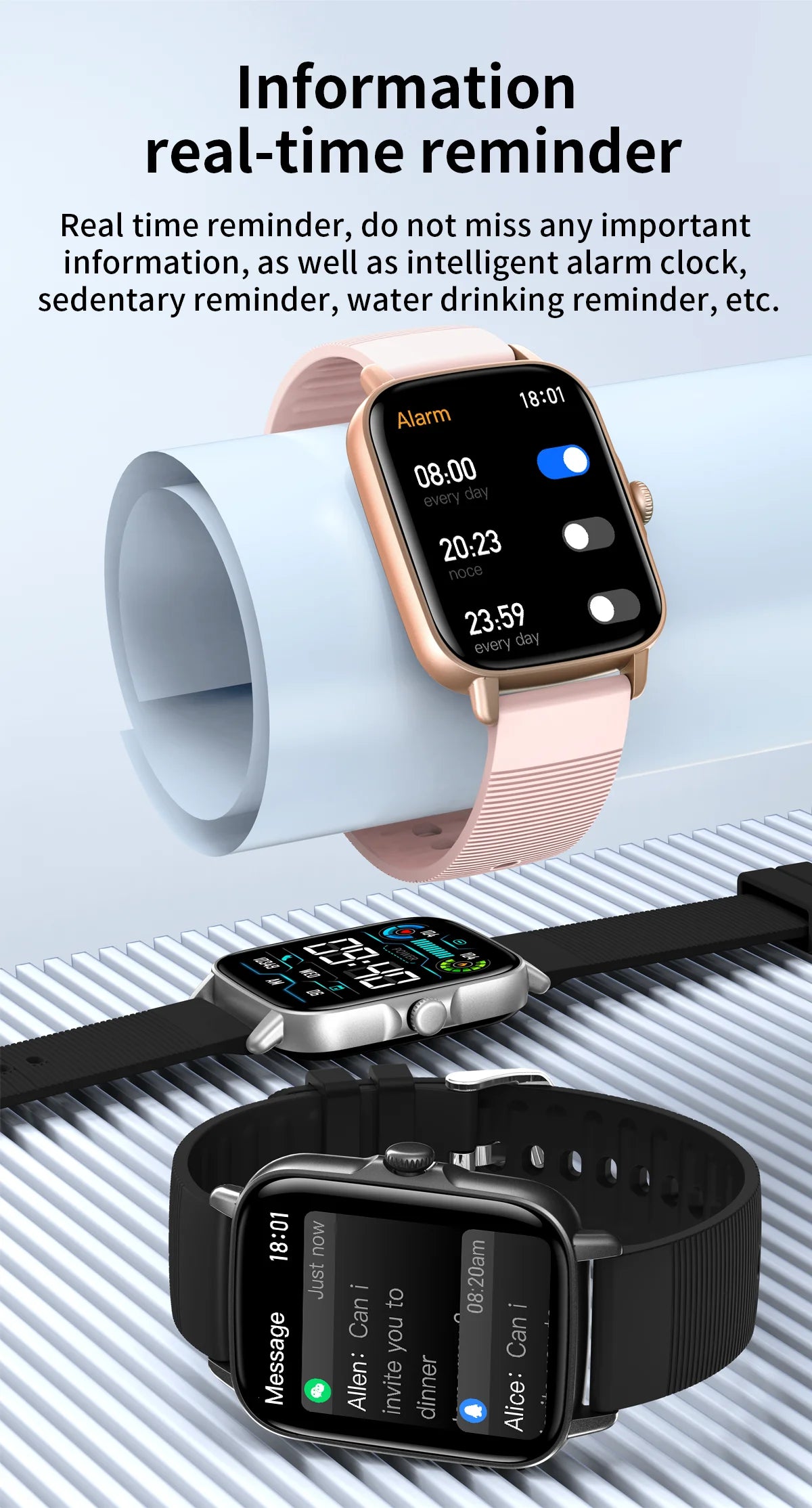EIGIIS 2025 Smart Watch – Fitness Tracker with Heart Rate & Sleep Monitor