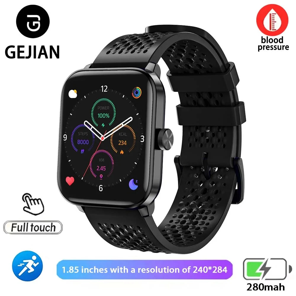 Men’s 1.85" Smart Watch – Heart Rate & SpO₂ Monitor with Multi-Sport Modes