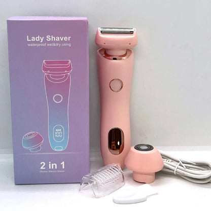 2-in-1 Electric Razor – Bikini Trimmer & Face Shaver for Women