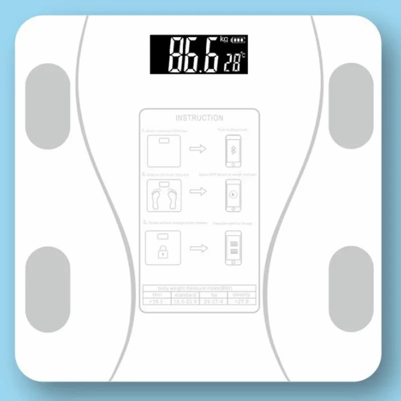 High-Precision Smart Body Fat Scale – Bluetooth Weight & Fitness Tracker