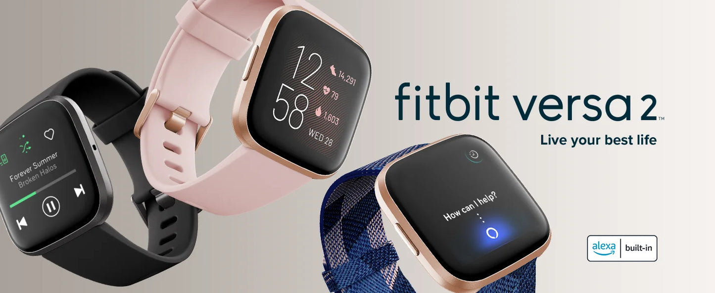 Fitbit Versa 2 – Health & Fitness Smartwatch with Heart Rate & Alexa