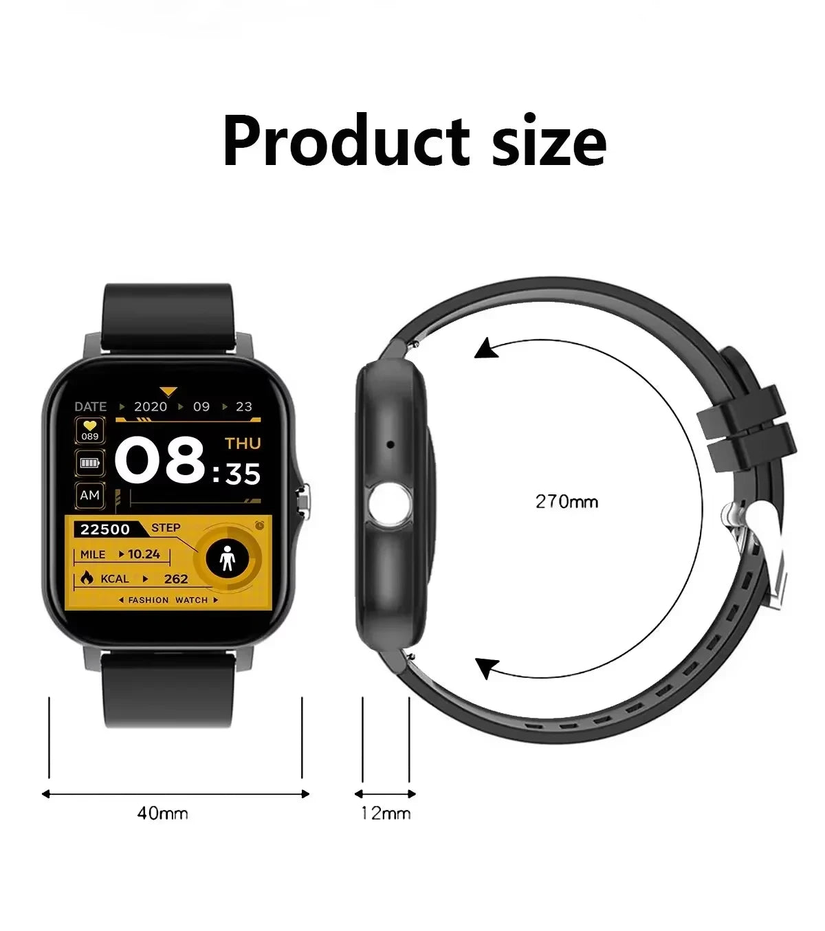 Xiaomi Smart Watch – Waterproof Fitness Tracker with Heart Rate Monitor