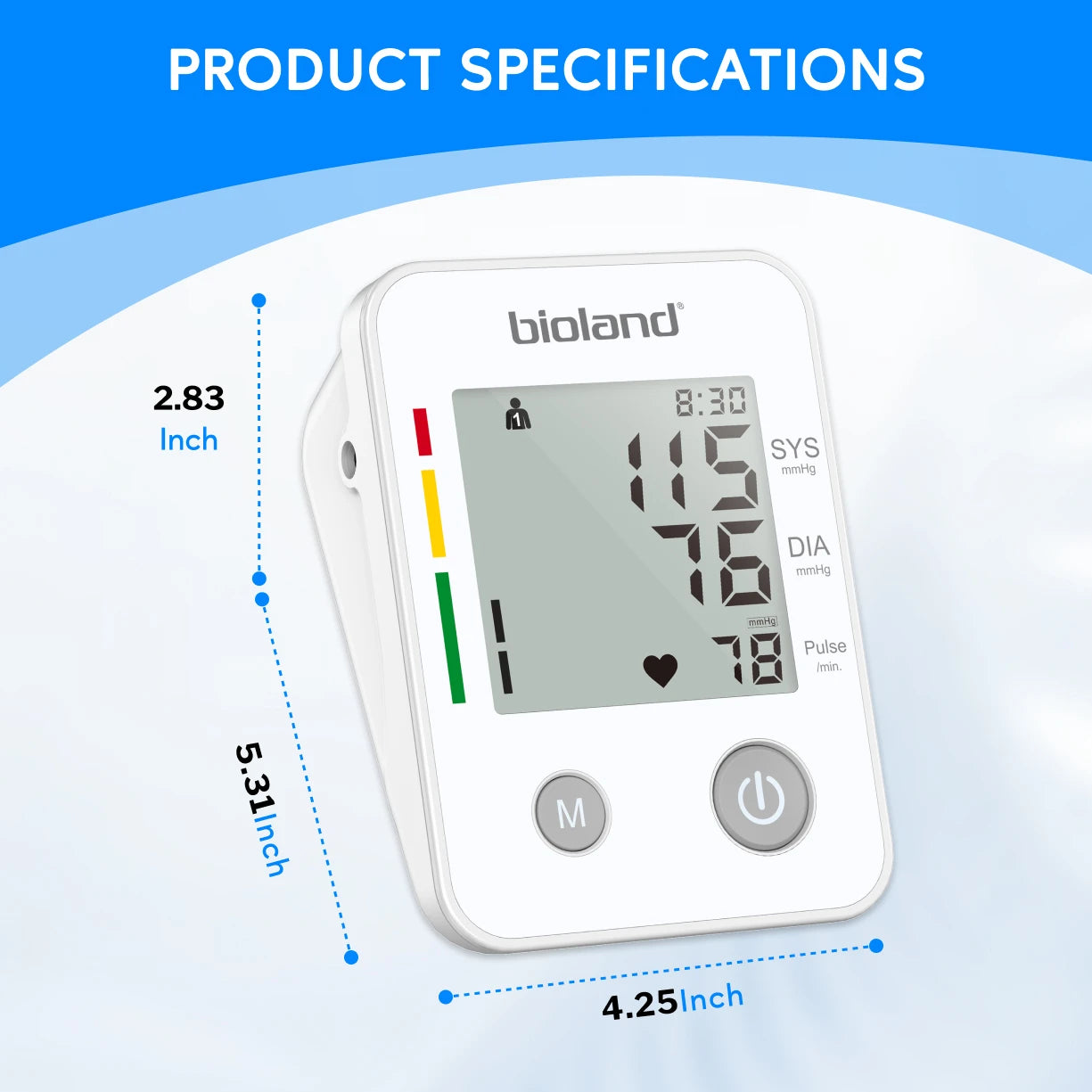 Bioland 2005 Blood Pressure Monitor – Automatic Upper Arm Digital Tensiometer