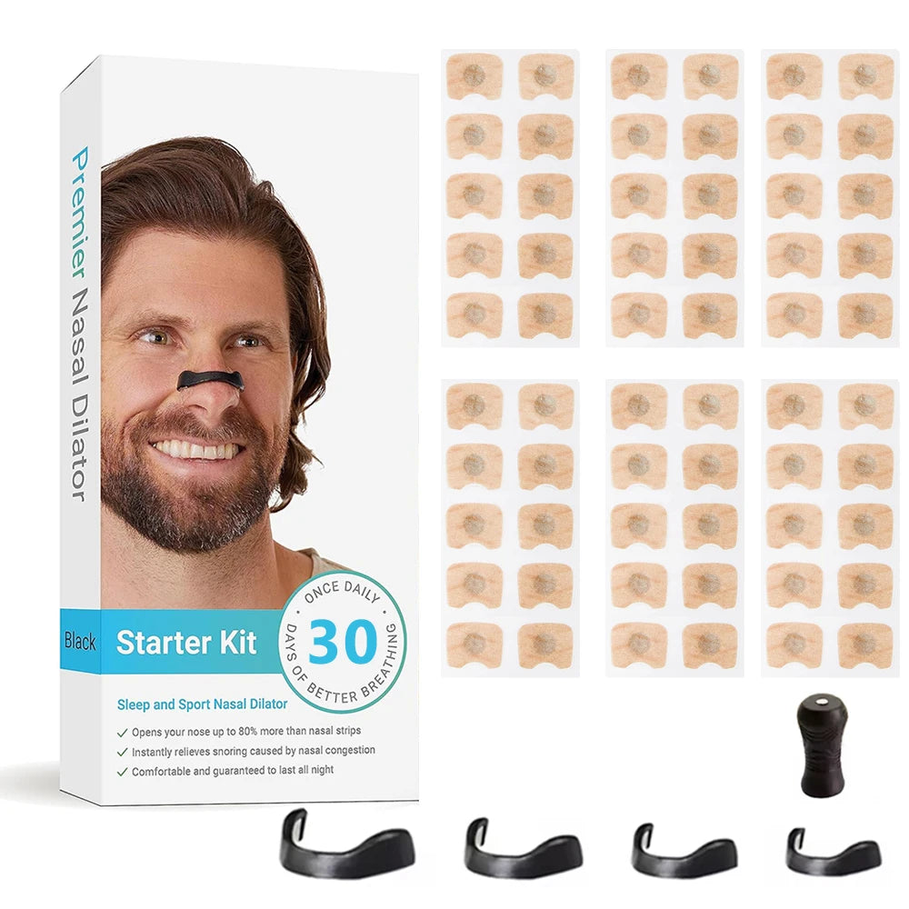 Magnetic Nasal Strips – Skin-Safe Sport Breathing & Anti-Snore Kit