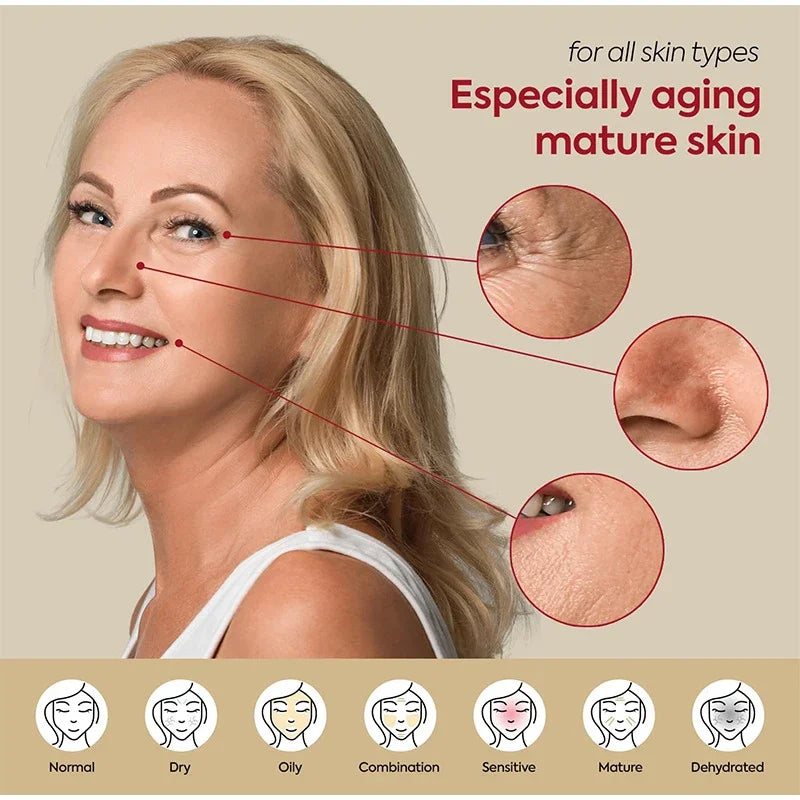 Korean 1988 Retinol Face Serum – Black Ginseng, Niacinamide & Vitamin C Anti-Aging Ampoule for Firming and Wrinkle Care