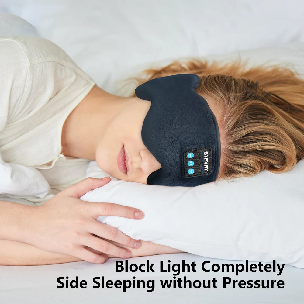 Bluetooth 5.3 Sleeping Mask with Wireless Headphones – Eye Shade for Men & Women