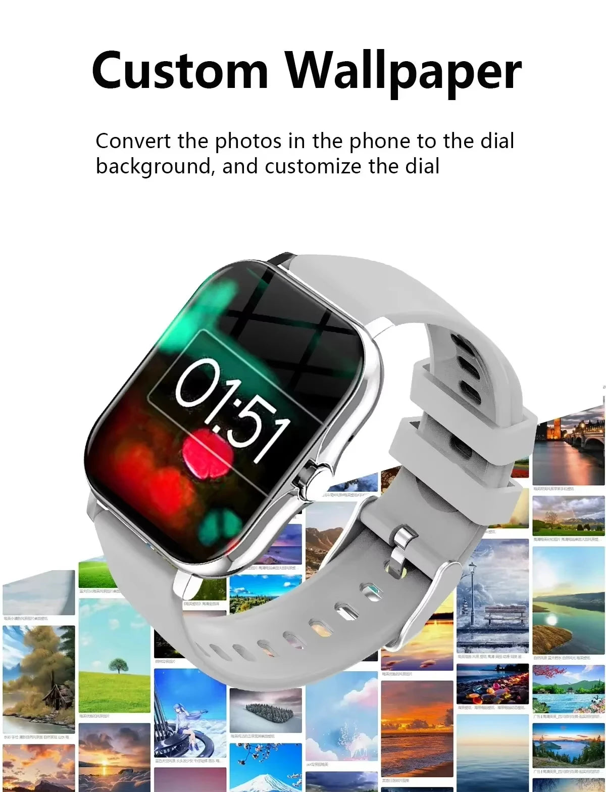 Xiaomi Smart Watch – Waterproof Fitness Tracker with Heart Rate Monitor