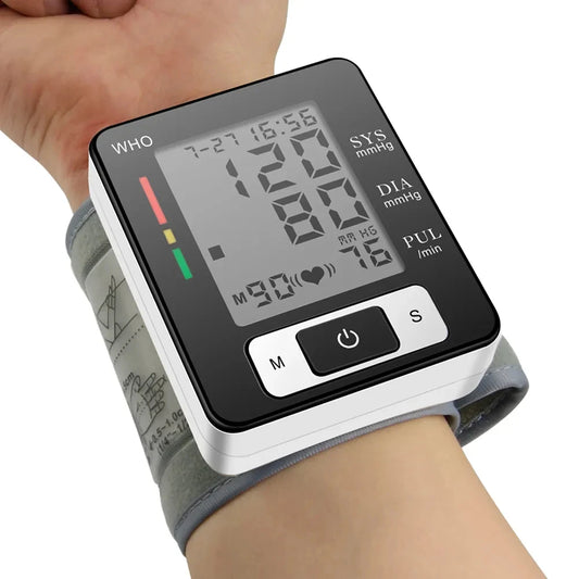 Digital Wrist Blood Pressure Monitor – High Accuracy Electronic BP Cuff Tonometer
