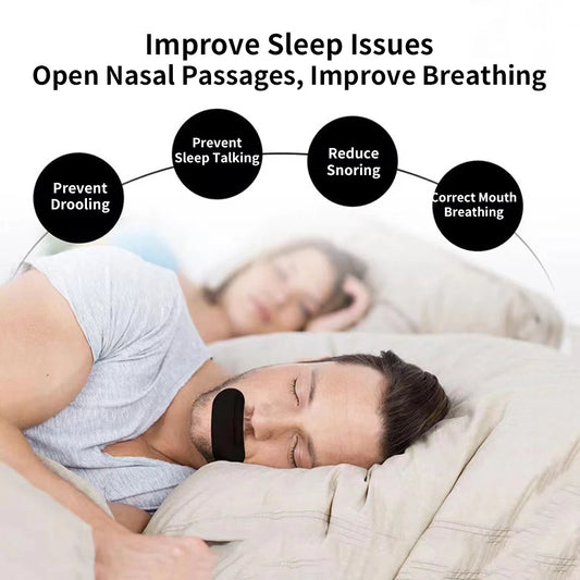 Anti-Snoring Mouth Tape – Sleep Strips for Better Breathing (30/60/90/150pcs)