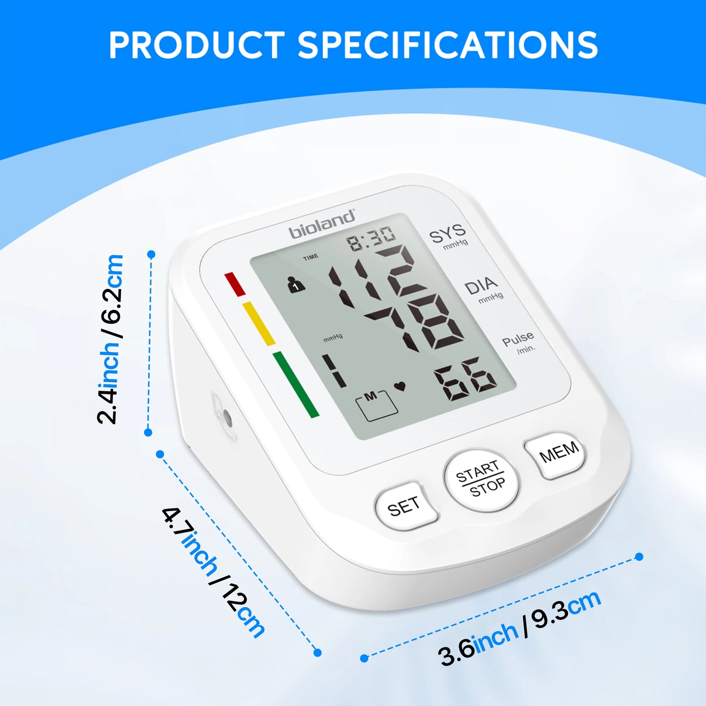 Bioland 2005 Blood Pressure Monitor – Automatic Upper Arm Digital Tensiometer