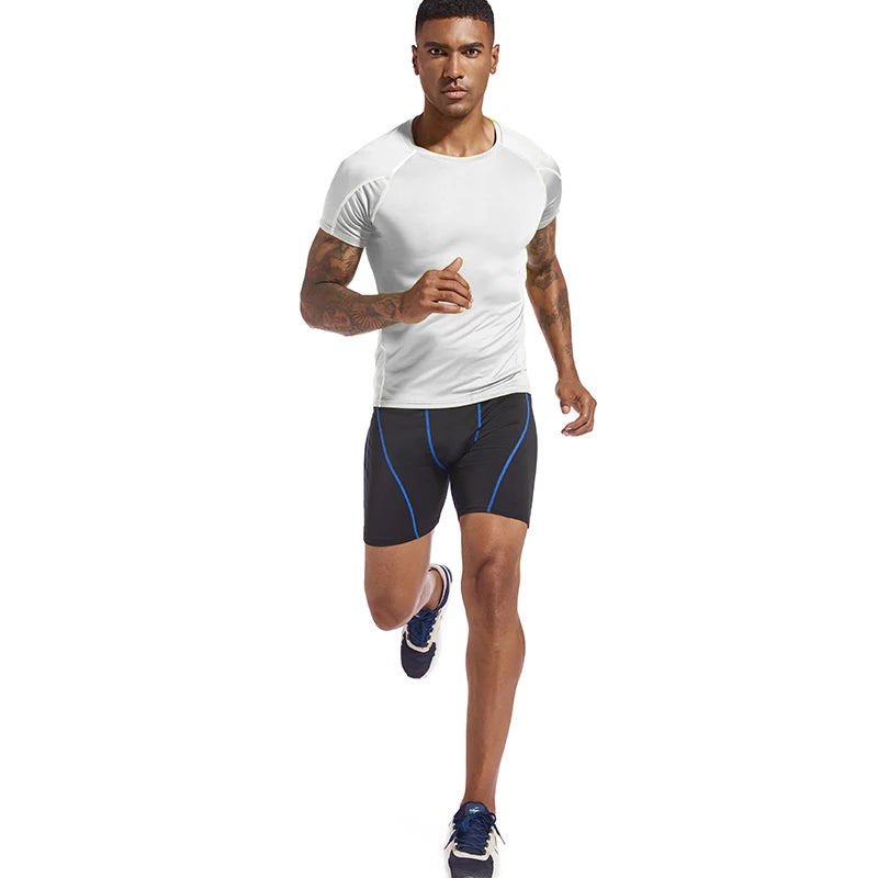 Men’s Compression Shorts – Quick Dry Training Tights for Running, Gym, and Fitness