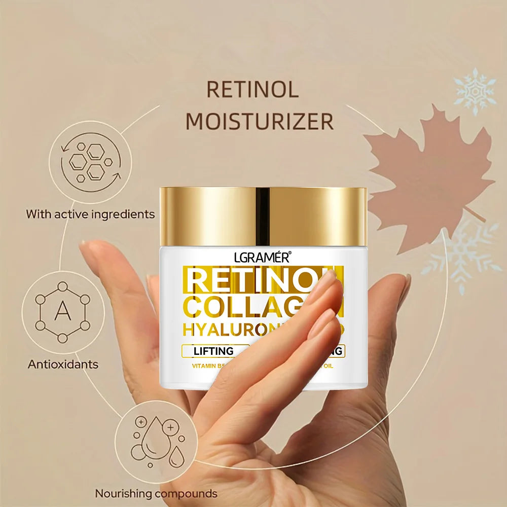 Retinol Face Cream – Moisturizing Anti-Wrinkle Collagen & Hyaluronic Acid