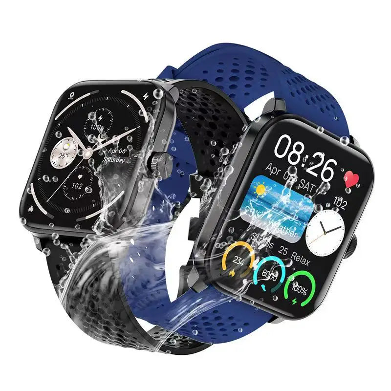 Men’s 1.85" Smart Watch – Heart Rate & SpO₂ Monitor with Multi-Sport Modes