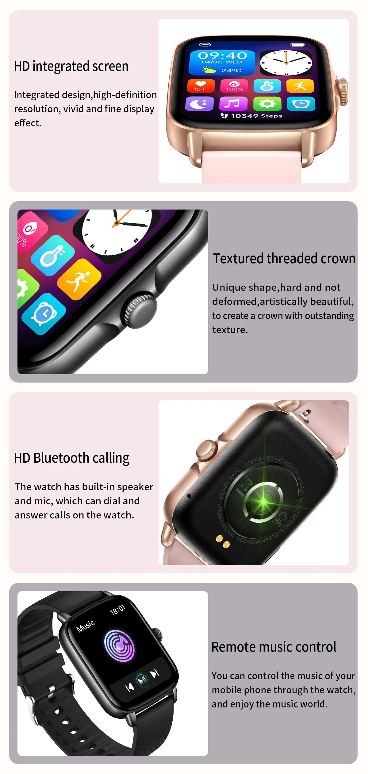 EIGIIS 2025 Smart Watch – Fitness Tracker with Heart Rate & Sleep Monitor
