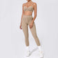 Women’s Seamless Yoga Set – High-Waist Leggings & Backless Sports Bra