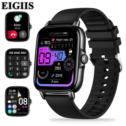 EIGIIS 2025 Smart Watch – Fitness Tracker with Heart Rate & Sleep Monitor