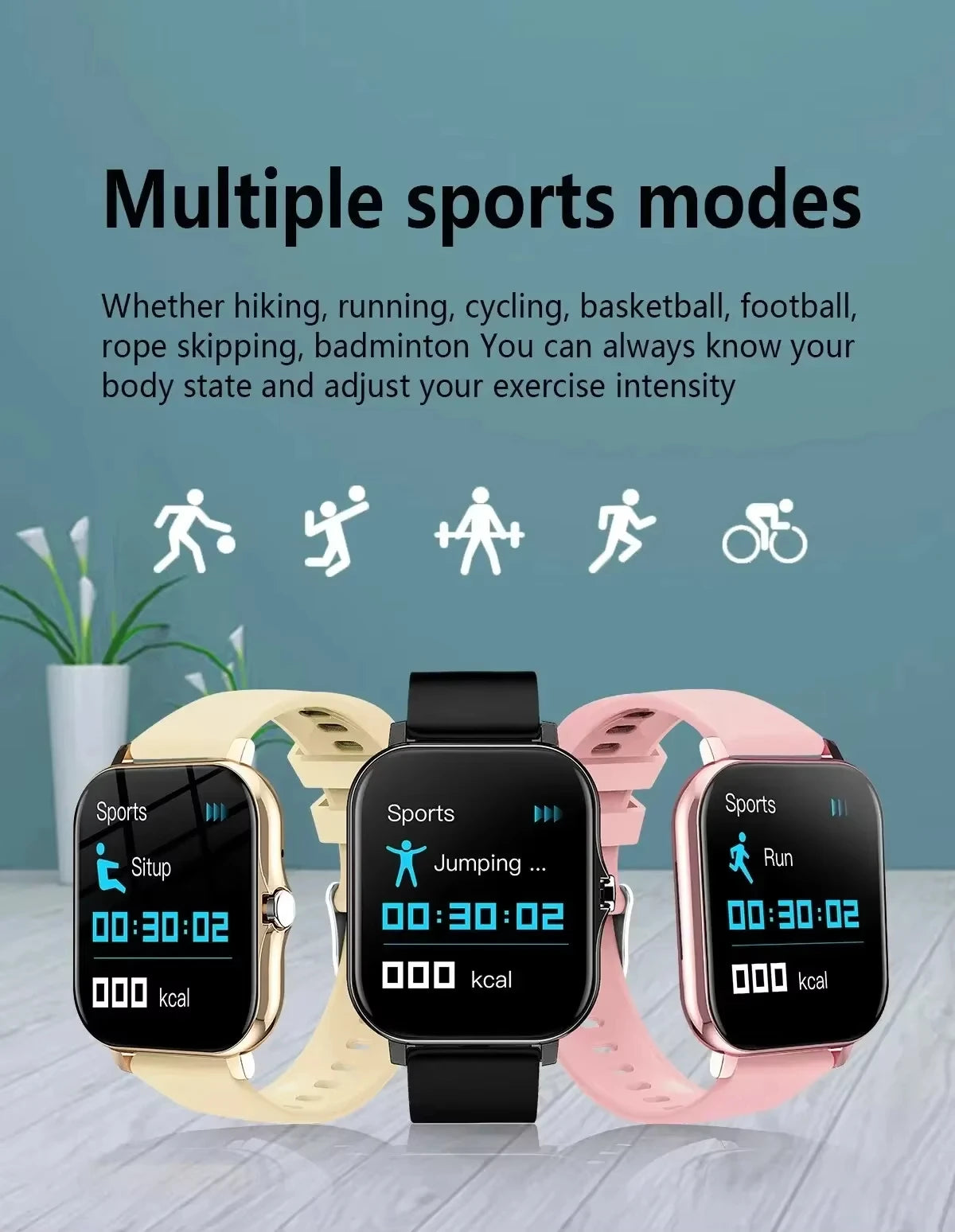 Xiaomi Smart Watch – Waterproof Fitness Tracker with Heart Rate Monitor