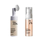 Rice Toner & Cleanser Set – 70% Rice Extract Serum with Niacinamide, Deep Cleansing Foam & Moisturizer for Dry Skin