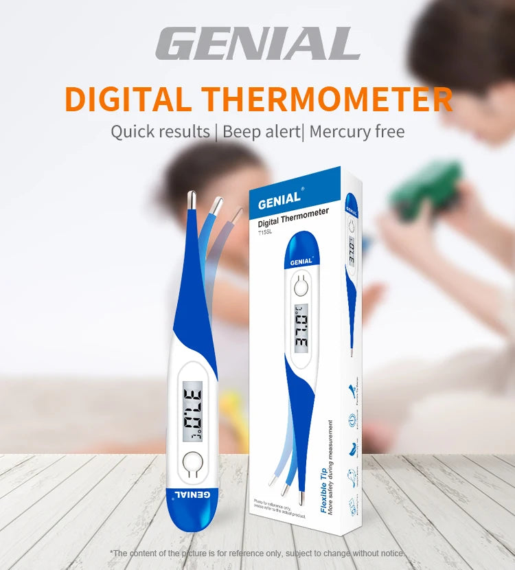 Digital Oral Thermometer – Fast 15s Reading for Adults & Fever Check