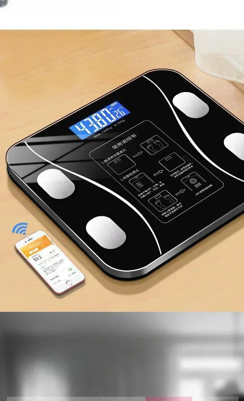 2025 Smart Body Fat Scale – Bluetooth Digital Body Composition Analyzer