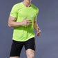Men’s Running T-Shirt – Quick Dry Sports Top for Gym, Fitness, Football, and Summer Training