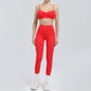 Women’s Seamless Yoga Set – High-Waist Leggings & Backless Sports Bra