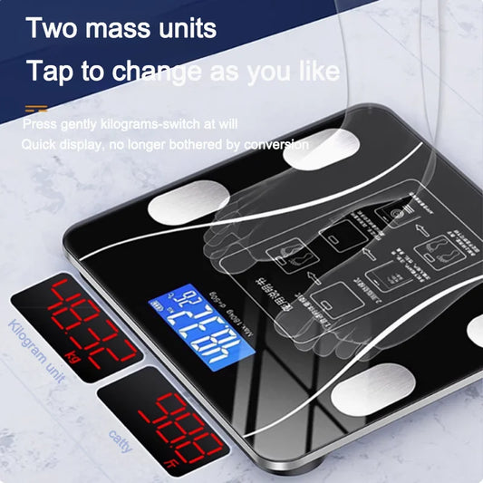 High-Precision Smart Body Fat Scale – Bluetooth Weight & Fitness Tracker