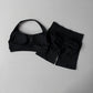 2-Piece Seamless Yoga Outfit for Women – Halter Sports Bra and Matching Shorts Workout Set