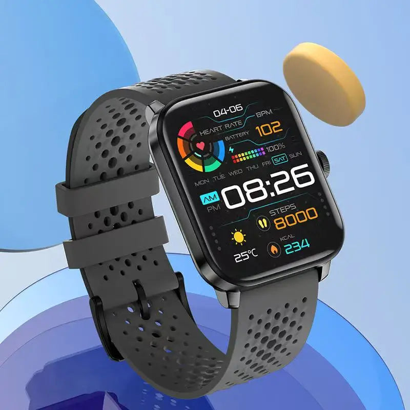 Men’s 1.85" Smart Watch – Heart Rate & SpO₂ Monitor with Multi-Sport Modes
