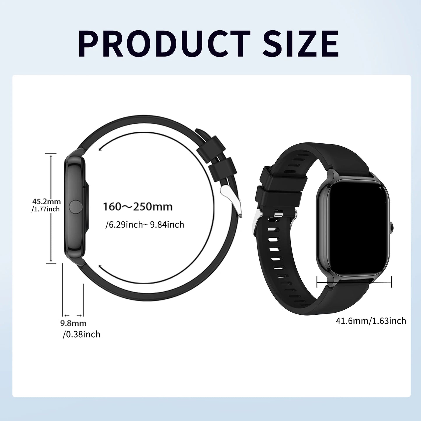 Smart Watch – Wireless Calling & Fitness Tracker for iPhone & Android