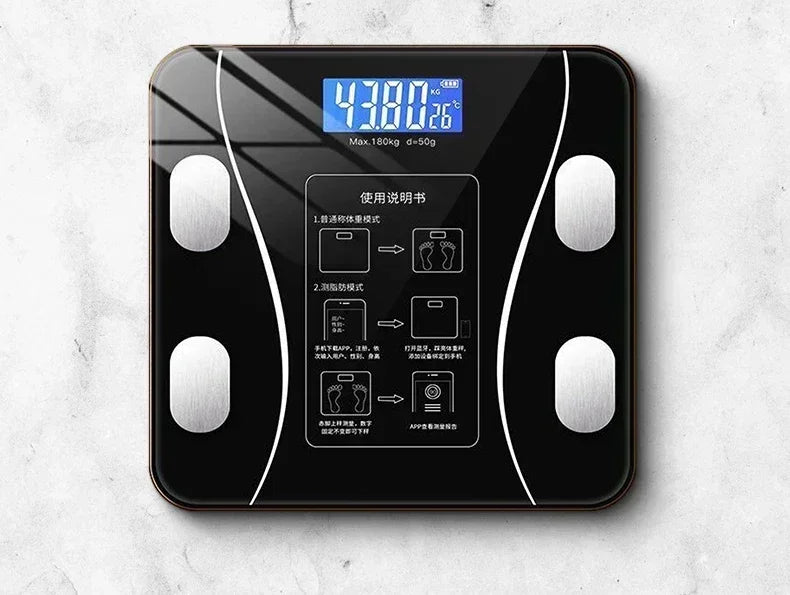 2025 Smart Body Fat Scale – Bluetooth Digital Body Composition Analyzer