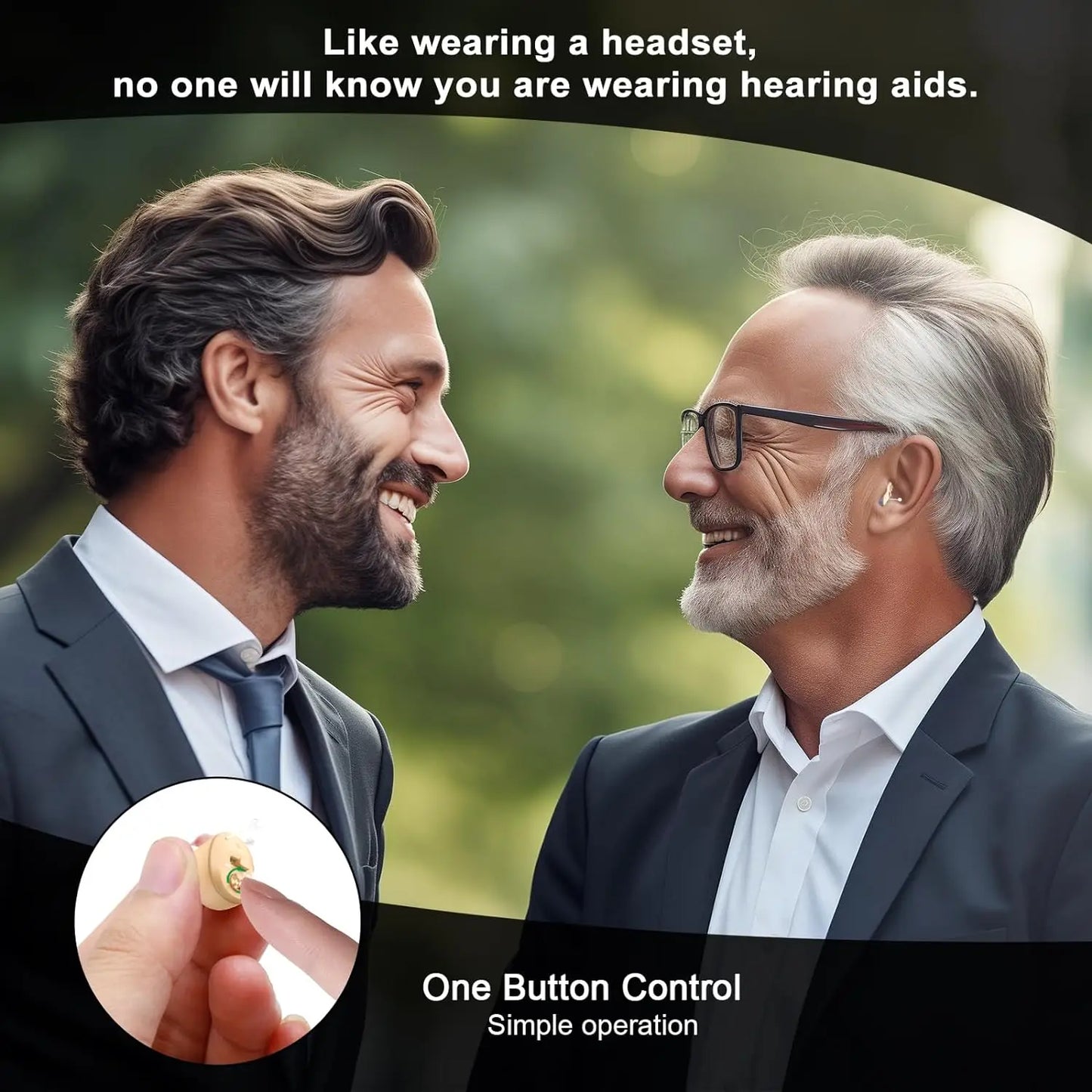 Rechargeable Hearing Aid – Mini Invisible Wireless Sound Amplifier for Elderly