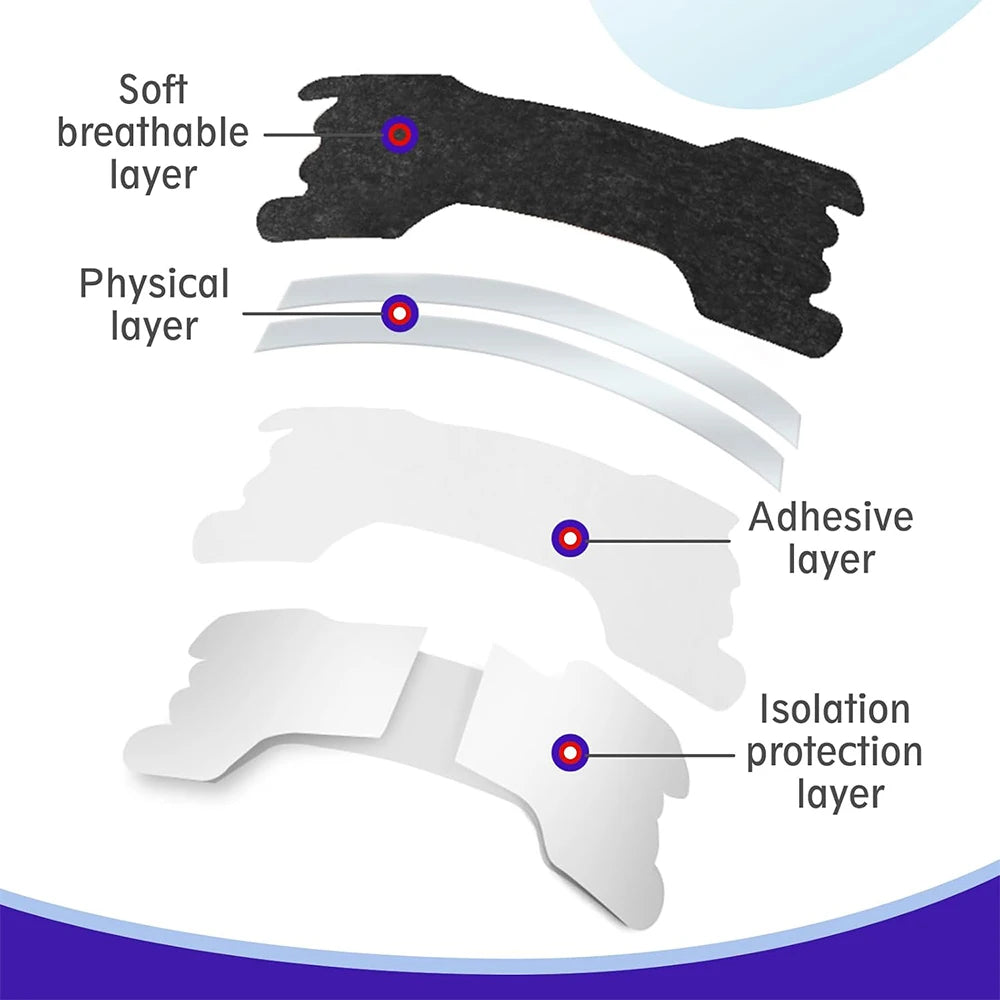 Black Nasal Strips – Extra Strength Anti-Snoring Sleep Aid (30/60/90pcs)