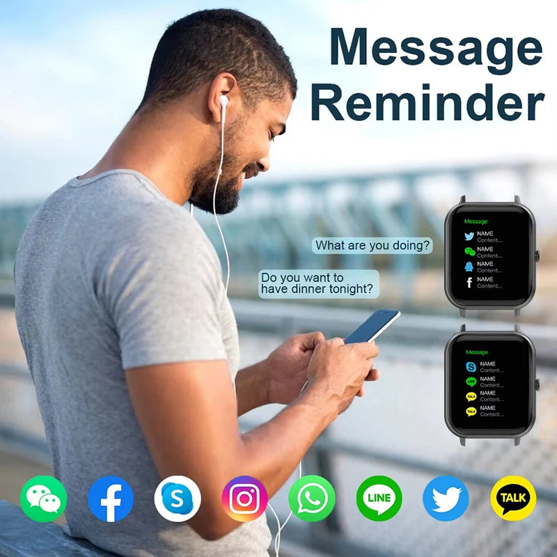 Xiaomi 2025 Smart Watch – Bluetooth Call & Fitness Tracker, IP68 Waterproof