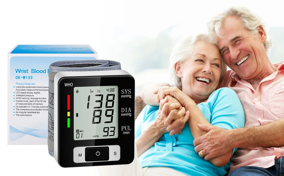 Digital Wrist Blood Pressure Monitor – High Accuracy Electronic BP Cuff Tonometer