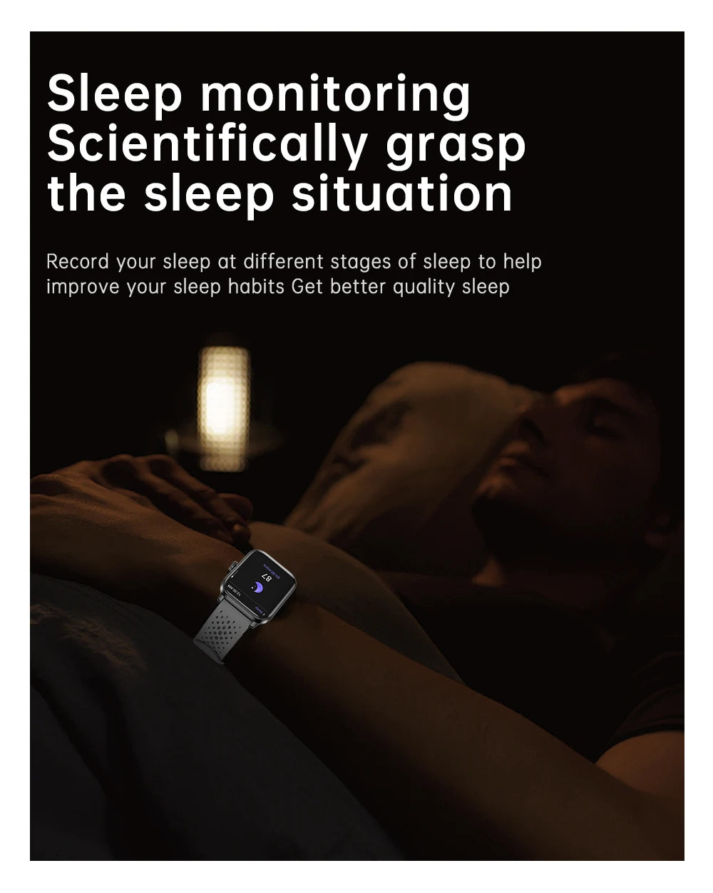 Men’s 1.85" Smart Watch – Heart Rate & SpO₂ Monitor with Multi-Sport Modes