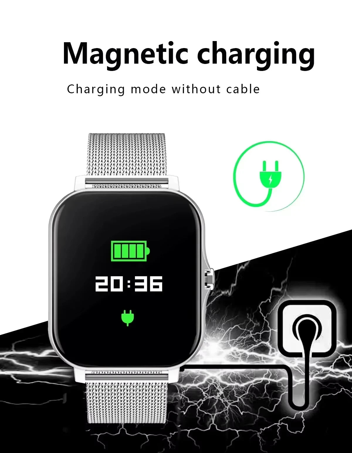 Xiaomi Smart Watch – Waterproof Fitness Tracker with Heart Rate Monitor