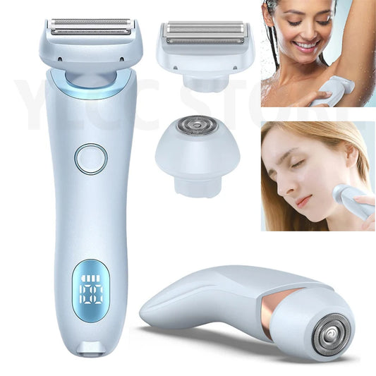 2-in-1 Electric Razor – Bikini Trimmer & Face Shaver for Women