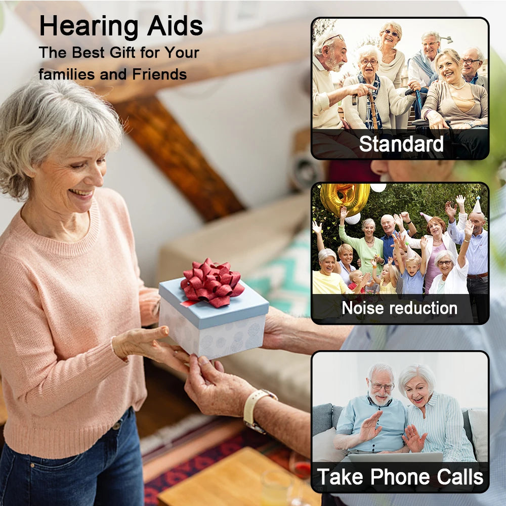 Rechargeable Hearing Aid – Mini Invisible Wireless Sound Amplifier for Elderly
