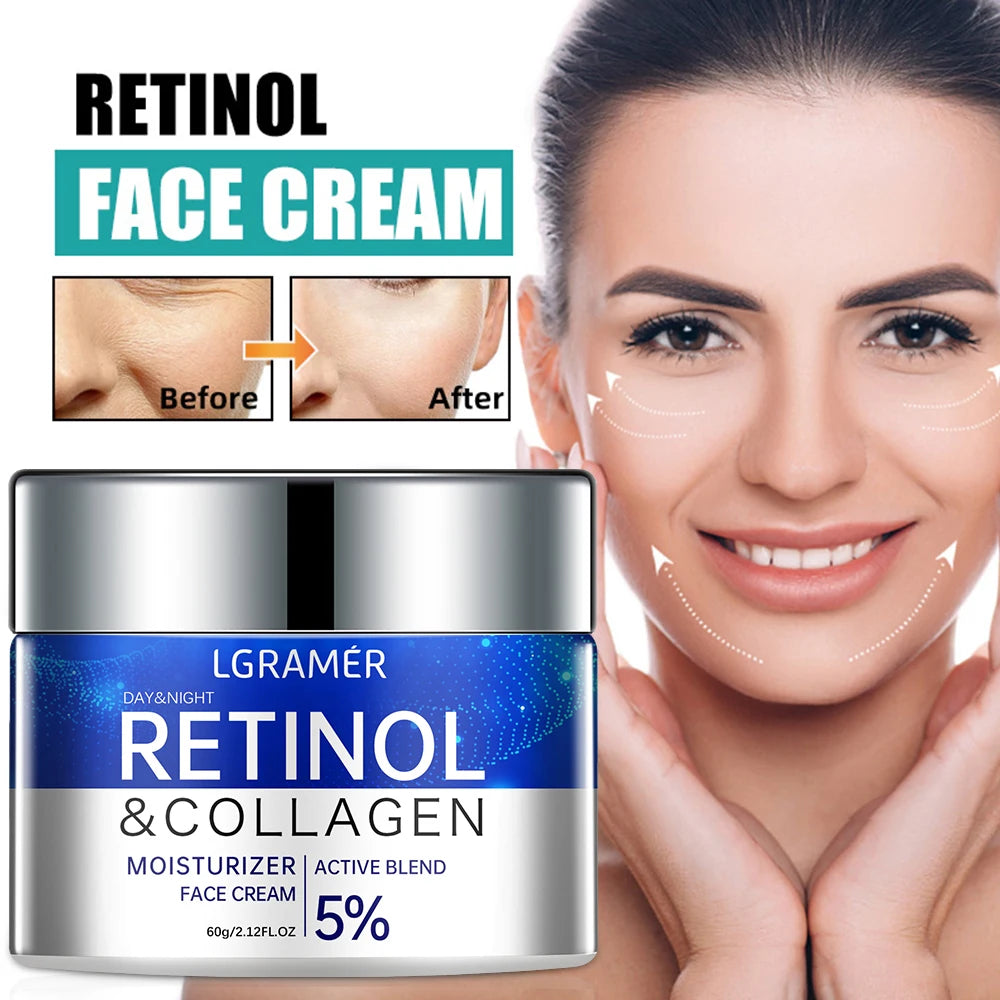 Retinol Anti-Aging Cream – Wrinkle Removing, Firming & Moisturizing Face Cream for Fine Lines and Brightening
