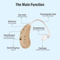 JINGHAO Rechargeable Hearing Aids – BTE Sound Amplifier for Clear Hearing