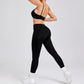 Women’s Seamless Yoga Set – High-Waist Leggings & Backless Sports Bra