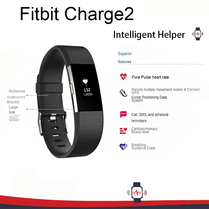 Fitbit Charge 2 – Smart Fitness Wristband with Heart Rate & Sleep Tracking